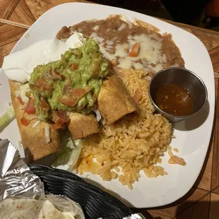 Chicken flautas !  Vincent's favorite dish.