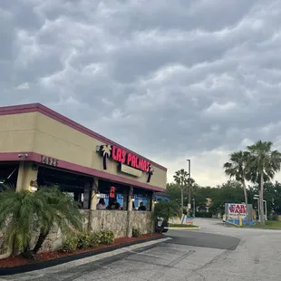 Outside