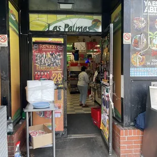 outside