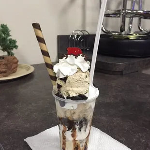 an ice cream sundae