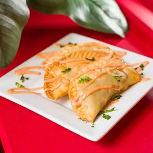 Who doesn&apos;t love empanadas!?  Taste our chicken, beef or ham &amp; cheese empanadas with our signature mayo-ketchup aioli sauce