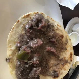Carne guidada taco