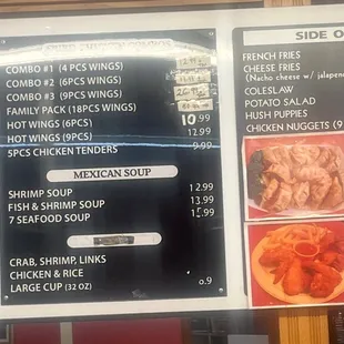 Fried chicken and side orders