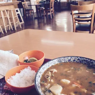 Fish Soup and inside Restaurant