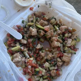 Fish ceviche supposedly