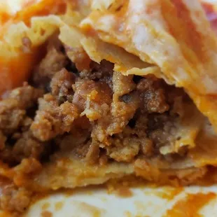 Ground beef enchilada