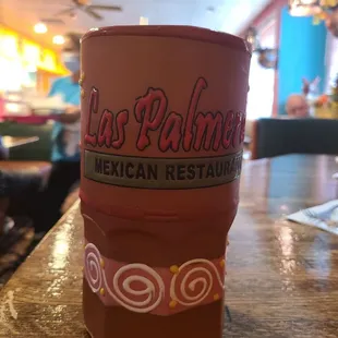 a coffee cup on a table