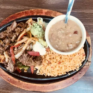 Beef Fajitas lunch