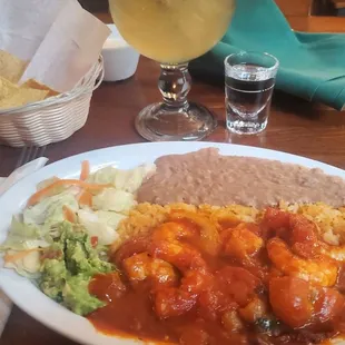 Best Camerones Ala Diabla ever! Smoky, sweet. Spicy, fresh!