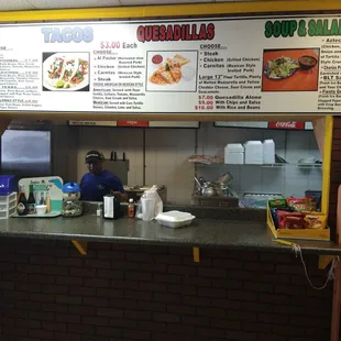 a menu for a mexican restaurant