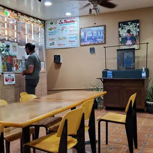 a man standing at the counter