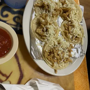 Chicken street tacos