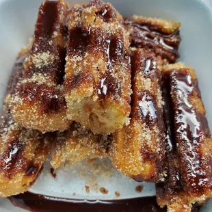 Churros filled with cajeta