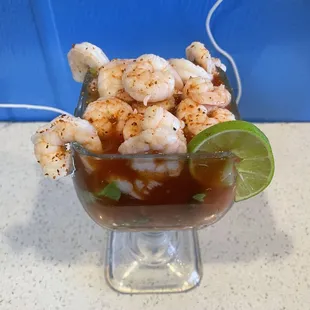  a shrimp cocktail