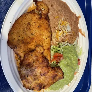 Pollo empanizado