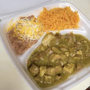 Chile verde plate