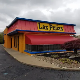 the front of the restaurant