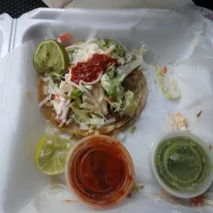 Had one Al Pastor taco ( didn&apos;t taste like Al Pastor and carne asada taco it tastes ok also got rice.
