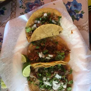 3 delicious tacos