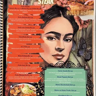 the menu