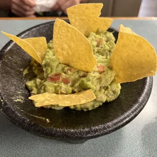 Fresh guacamole had tons of flavor