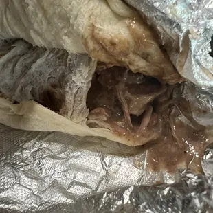 Carne guisada! Yes, the fresh tortillas are stuck together! Mm mmm