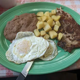 Egg and Pork Cop Plate