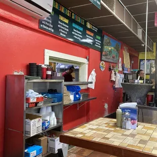 the inside of a restaurant