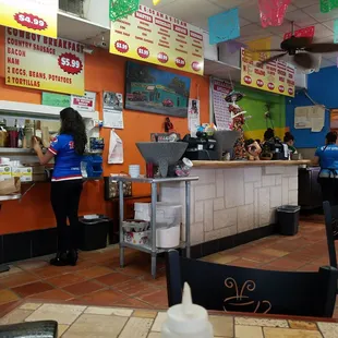 Great customer service a d the food is great, too.