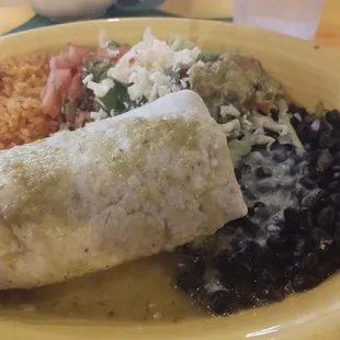 Pork and chorizo burrito