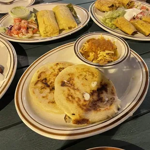 Pupusas with cheese