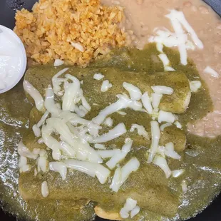 Enchiladas verdes