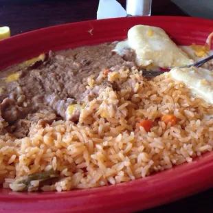 Child's enchilada plate. Very large portion.