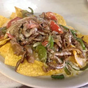 Nachos fajita beef