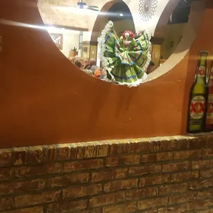 the reflection of a mexican restaurant