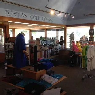 Pro shop and check in counter