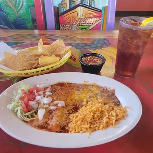 Onion and Cheese Enchiladas