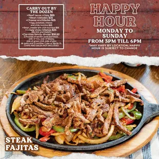 Steak fajitas