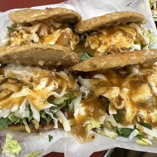 The Ariel special. Customized gorditas with double meat. So good!