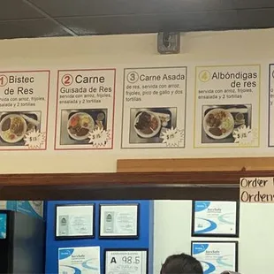 Wall menu