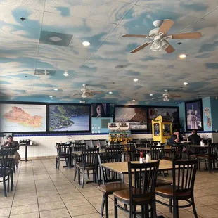 the inside of a restaurant