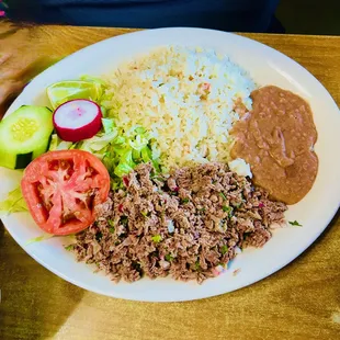 Salpicon - cold rib eye ground beef salad