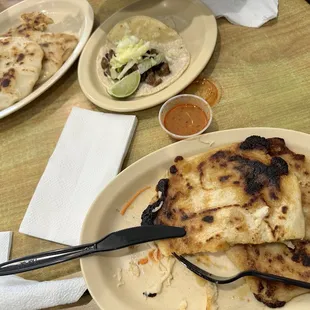 plates of food on a table