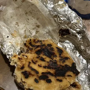 This burnt pupusa