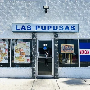 the front of the restaurant