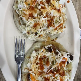 Mixed (pork, bean, cheese) Pupusas