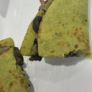 Mushroom quesadilla