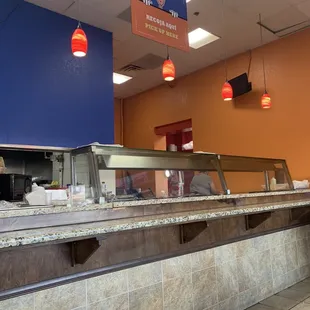 a view of the counter