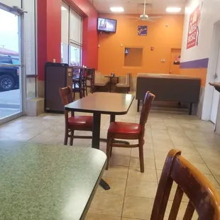 Inside the restaurant