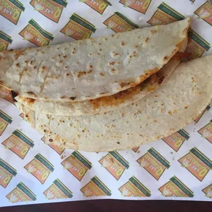Chicharon quesadillas